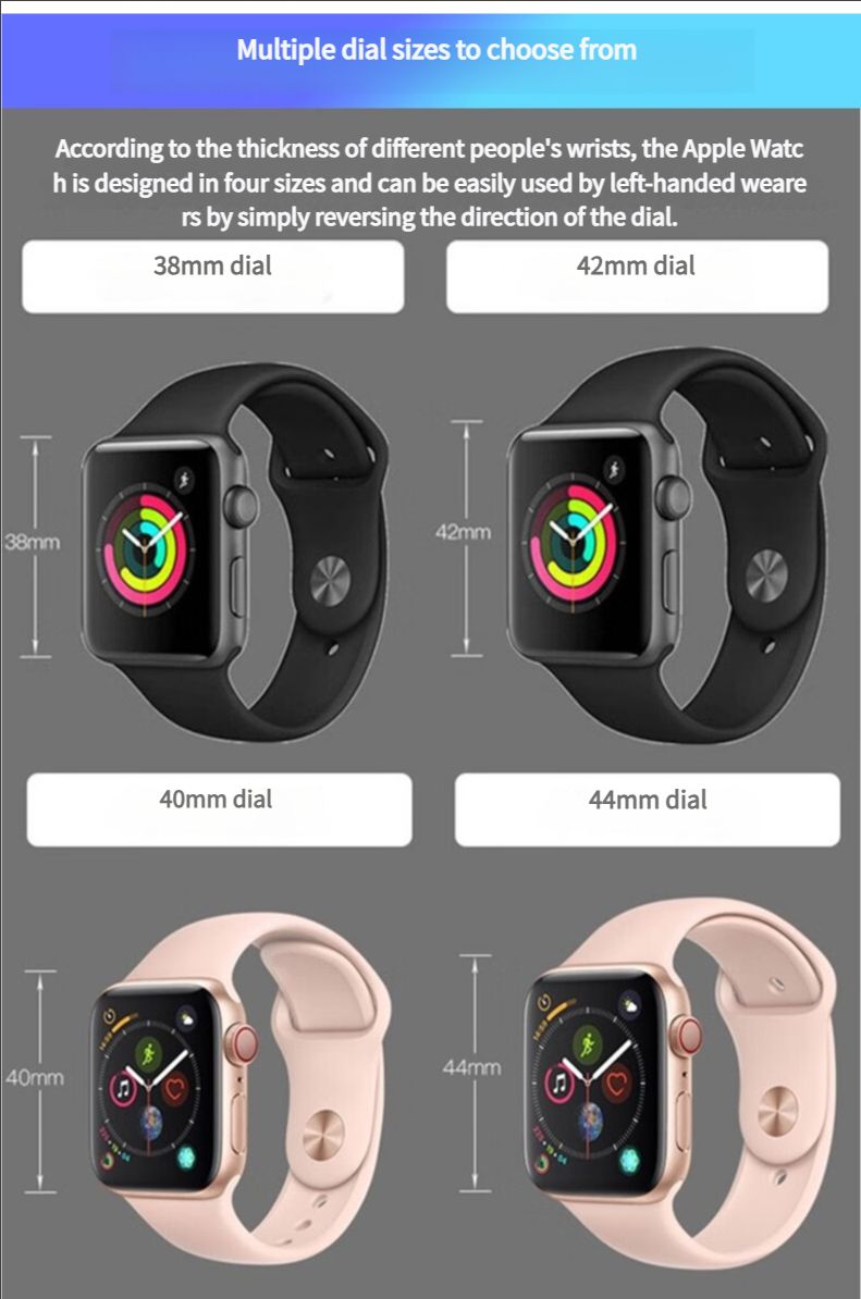 Apple Watch5 series4 Apple Watch Second-hand Smart Watch 4rd Generation S4 40mm/44mm [GPS Version] 90% New