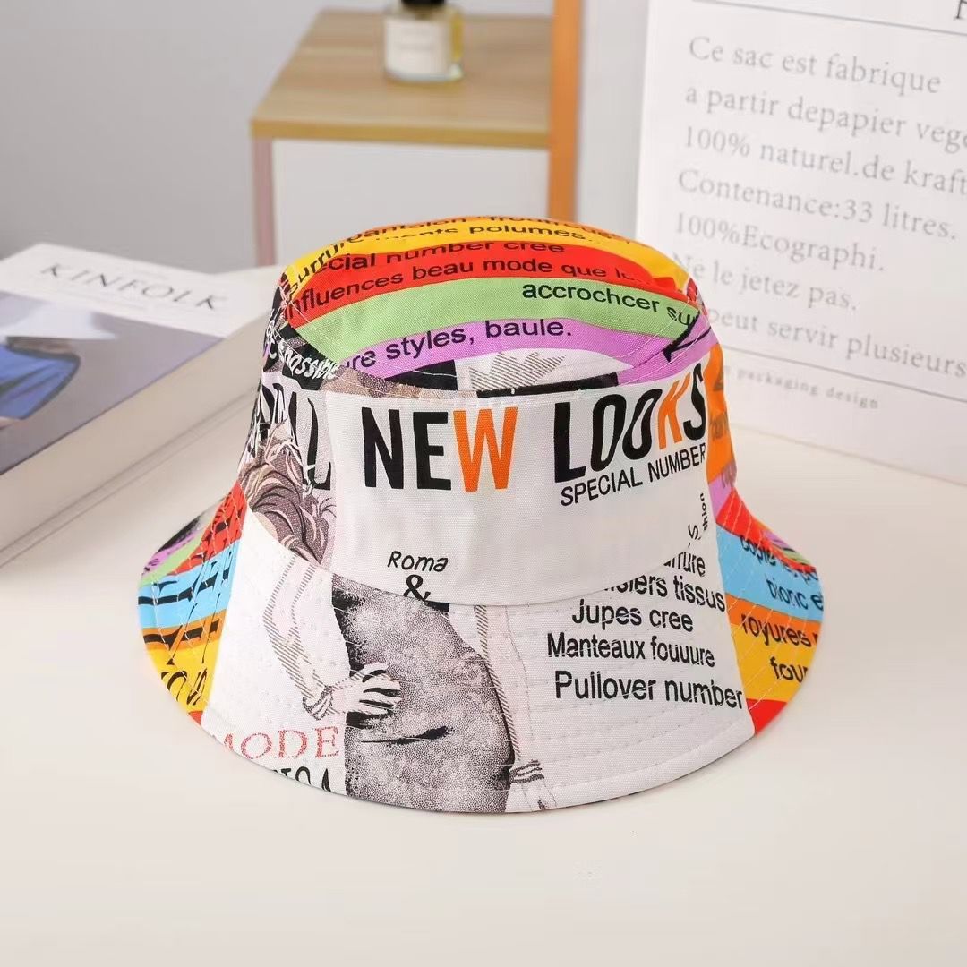 Colorful Cotton Fashion Design Full Printed Bucket Hats