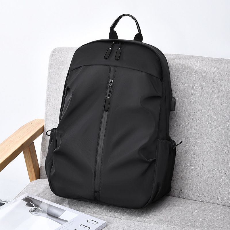 BBL-8395 Men's New Simple Large-Capacity Business Backpack Solid Color Casual Travel Backpack