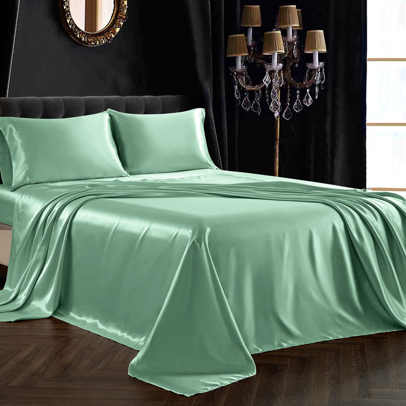JT013-39 Twin XL Sheets 4pcs XL Twin Sheet Set Twin XL Fitted Sheet Extra Long Twin Sheets Soft and Long Lasting 100% Fine Brushed Microfiber Polyester
