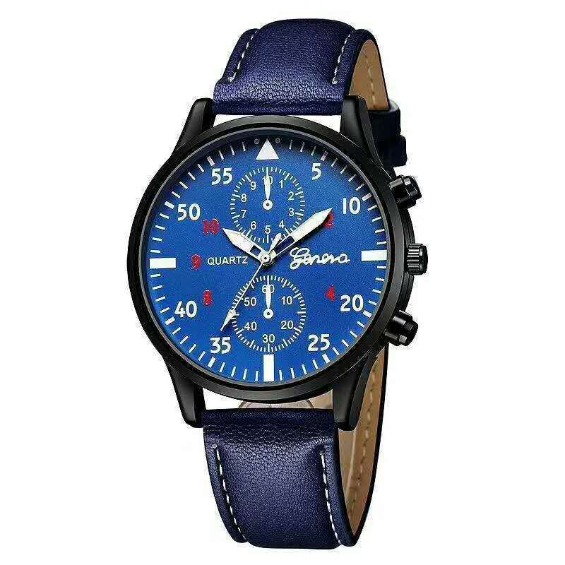 Geneva Men's Busines two-eye alloy wristwatch
