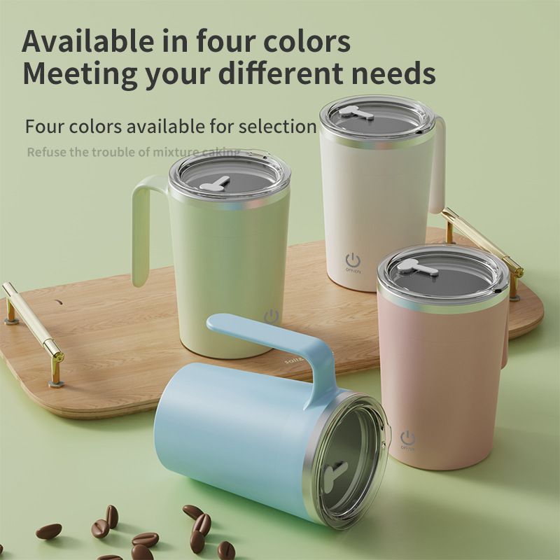 USB Rechargeable Magnetic Mixing Cup, Household Automatic Stirring Coffee Mug, Portable Smart Drink Mixer