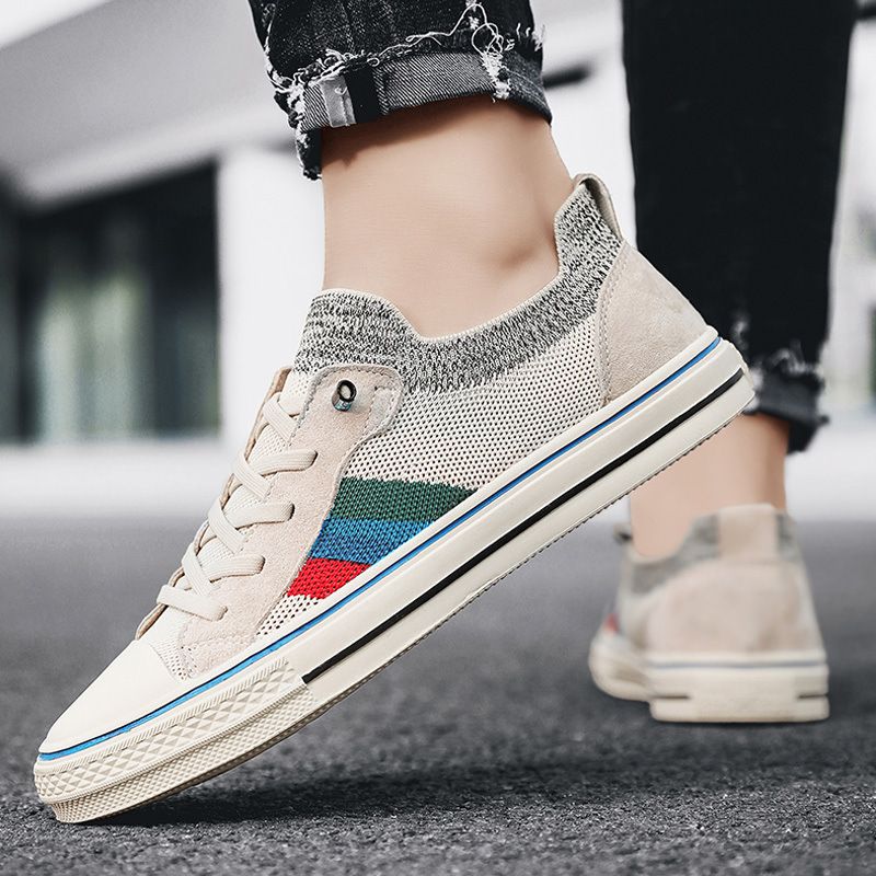 Canvas men's shoes 2024 new spring breathable thin deodorant casual board shoes a slip-on lazy old Beijing cloth shoes 8J21