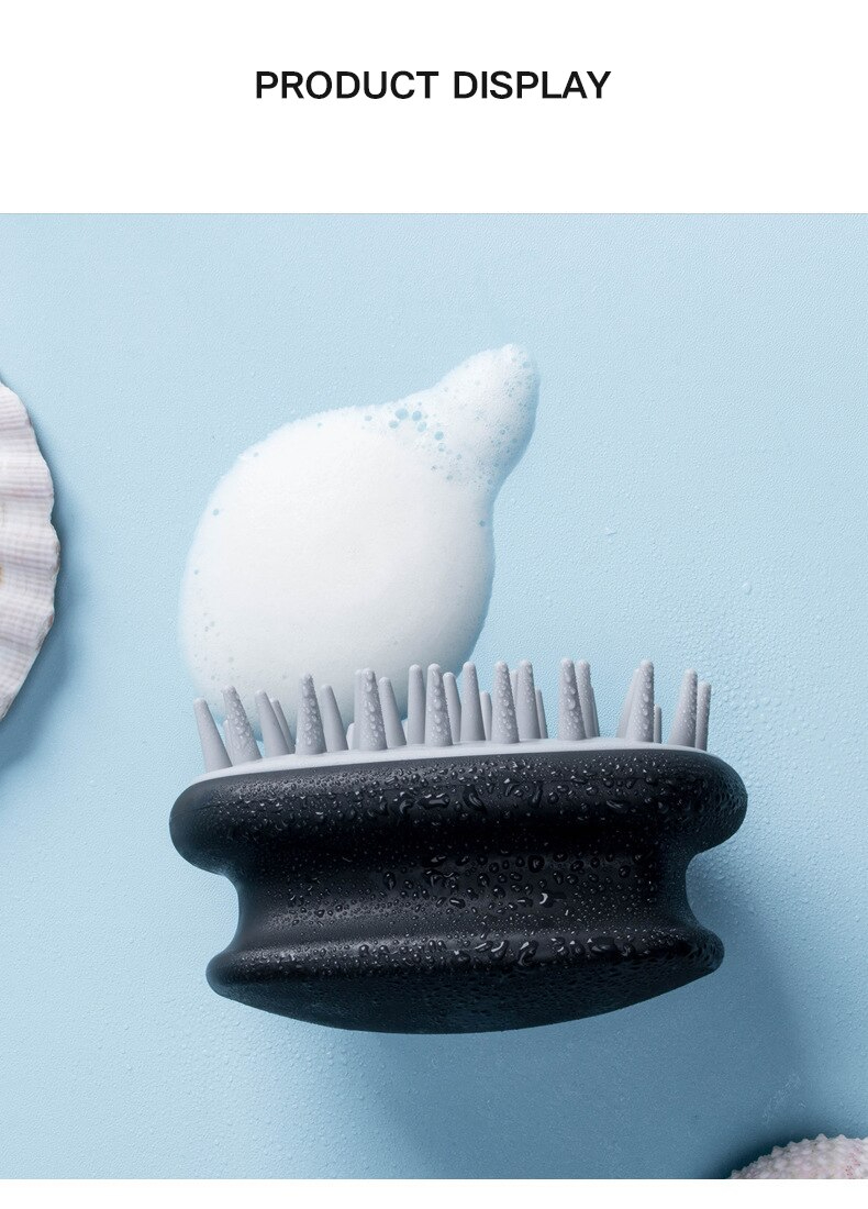 B0016 Silicone Hair Washing Brush Massage Brush Adult Hair Washing Tool Shampoo Comb Head Brush Scalp Scratcher Shampoo Brush