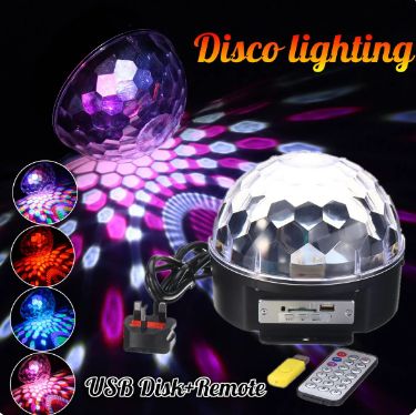 USB Support MP3 LED Stage Light Magic Ball Lighting Lamp for Disco Ktv Pub Home Party Decoration