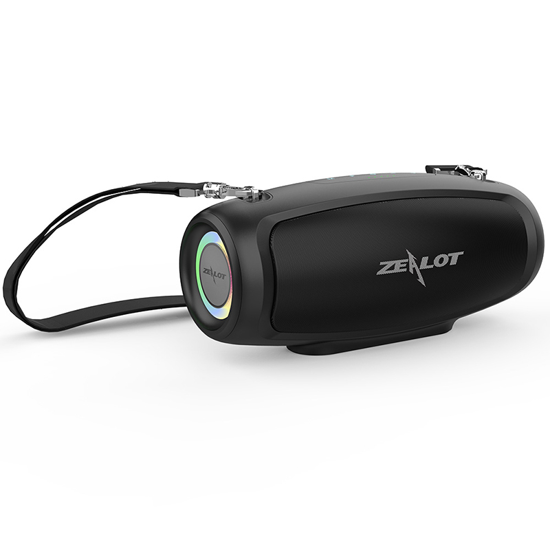 ZEALOT-S37L high-power outdoor luminous Bluetooth speaker Bluetooth speaker outdoor portable colorful light subwoofer wireless plug-in card high-power sound