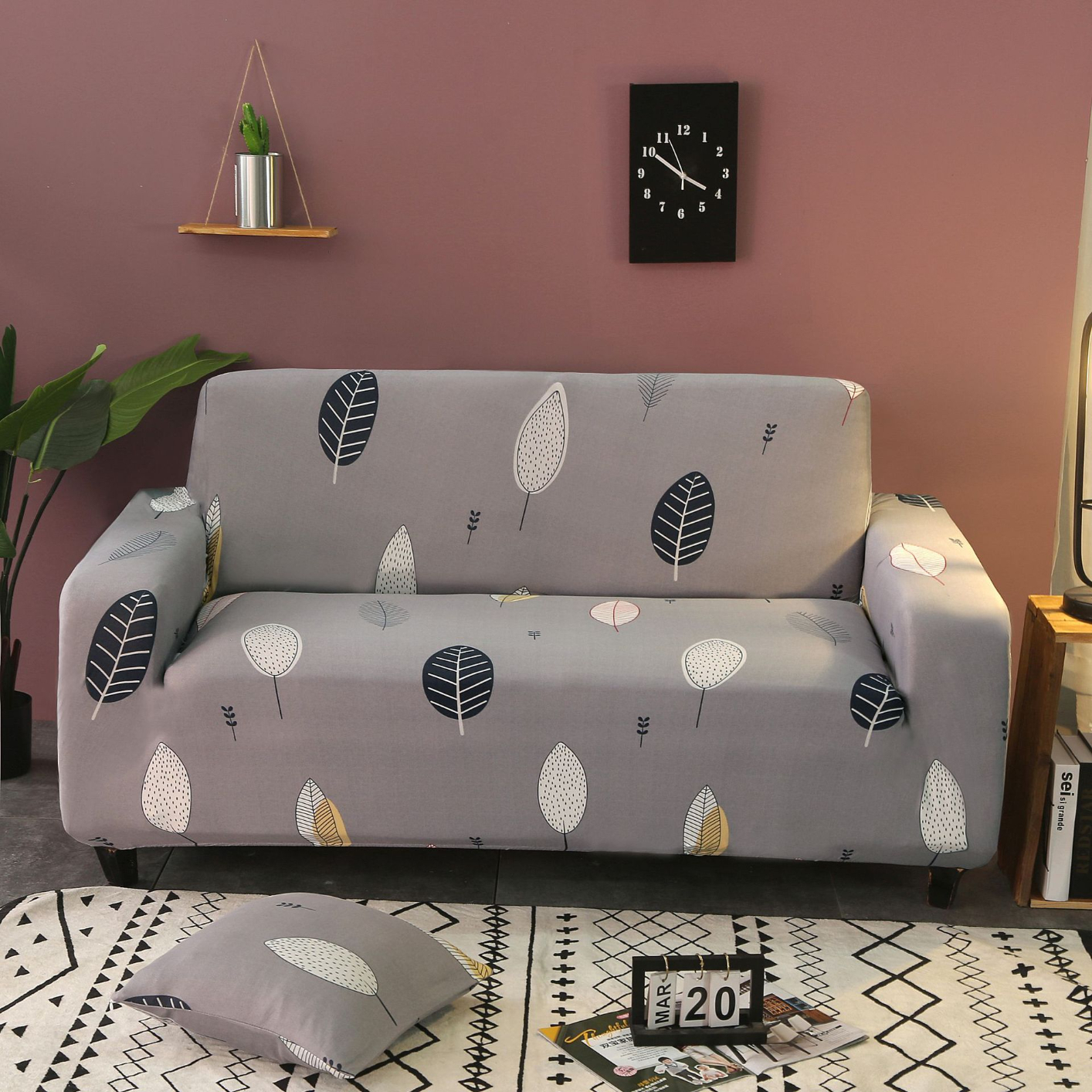 Elastic Four-seat Sofa Cover All-inclusive Cover Four Seasons Universal Combination Living Room Sofa Cover Full Cover
