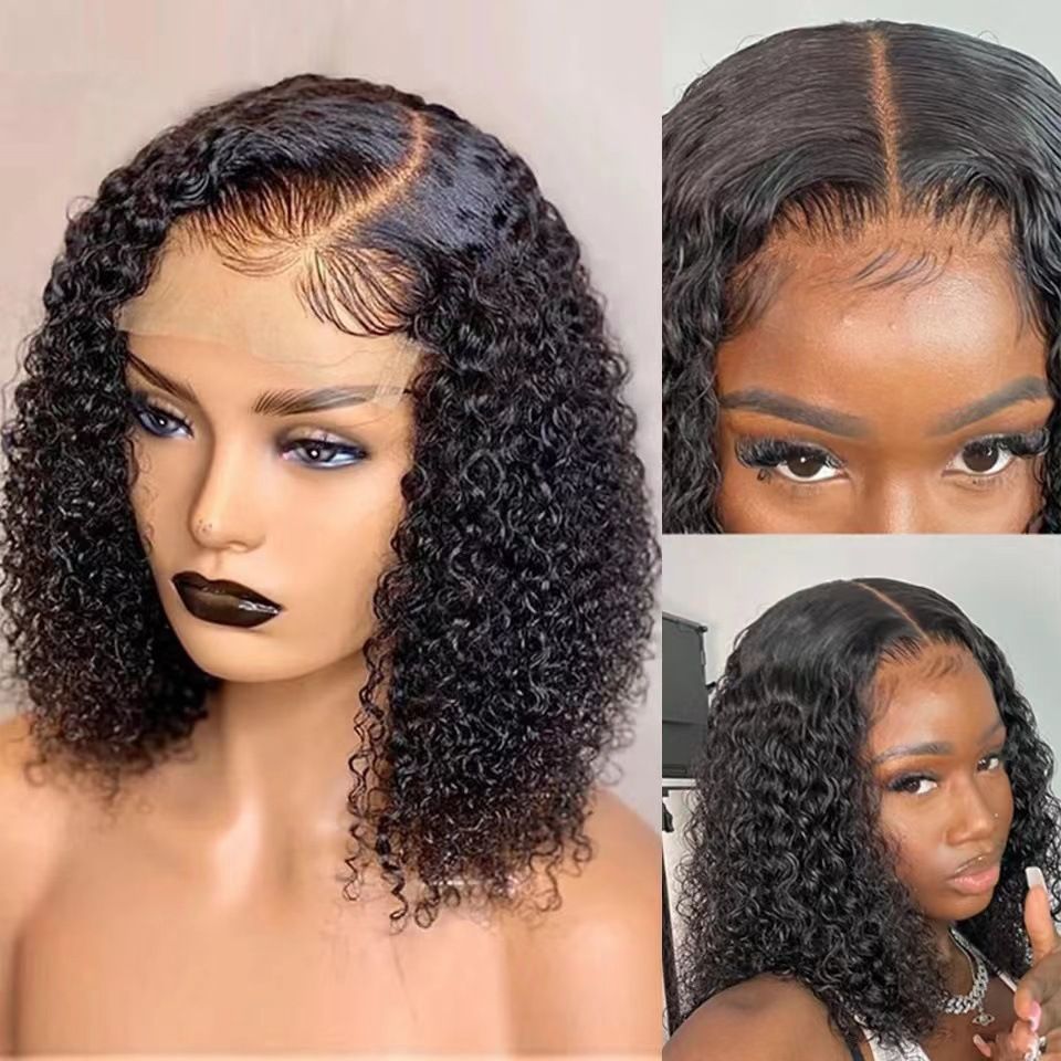 Lace Front Small Curly Wig, Fluffy Explosive Hairstyle Full Head Wig, High Temperature Heat Resistant Synthetic Wig, Natural Realistic Texture Fashion Hair Replacement for Women Daily Use
