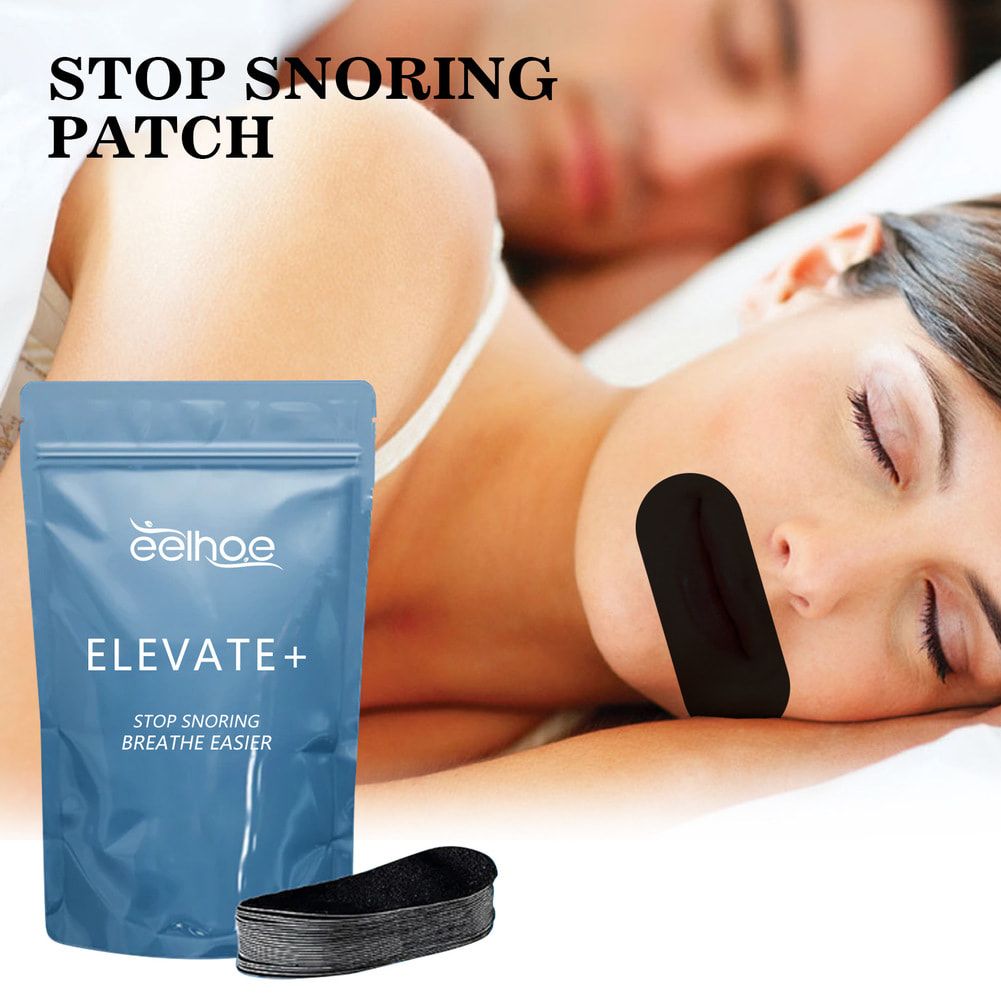 EELHOE Stop Snoring New Trendy Stress Relief Nasal Breathing Anti Snoring Patch Mouth Tape Improve Sleep Breathe Easier Strips