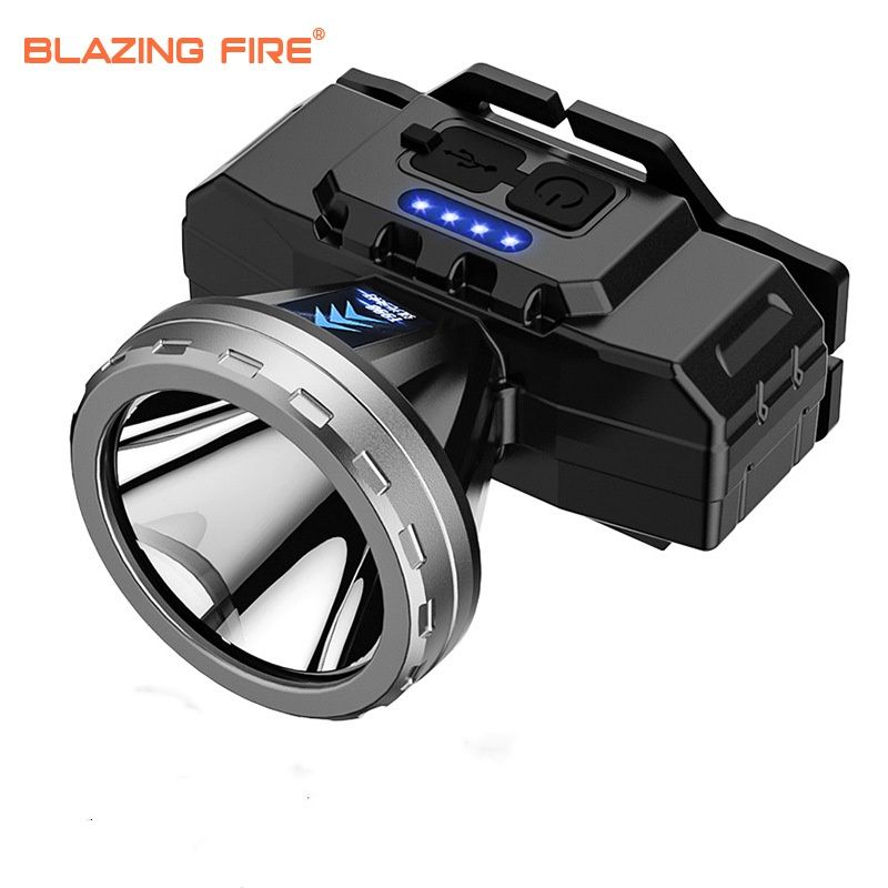Headlamp, Super Bright Long-Range Rechargeable Waterproof, Head-Mounted Mining Light, Ultra-Long Battery Life Flashlight Fishing Light