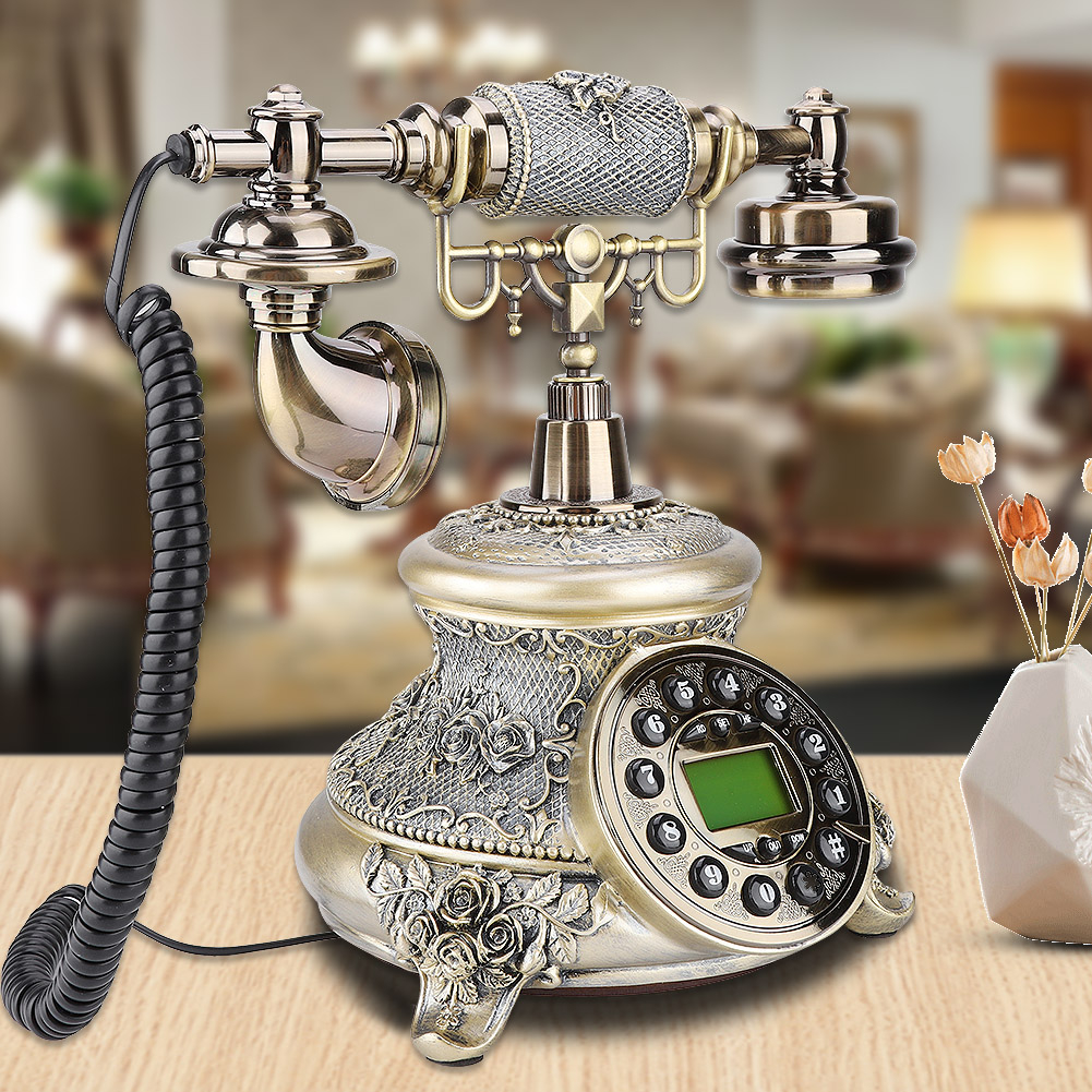 MS-5700D EU Retro Style Landline Home Office Telephone Desk Phon