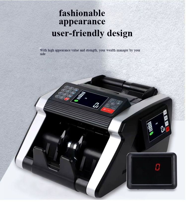 USB Rechargeable Global Currency Bill Detector, Portable Mini Counterfeit Banknote Checker, Support Dollar Euro Ringgit Baht Dong  Money, Convenient Cash Validator for Store Office Travel