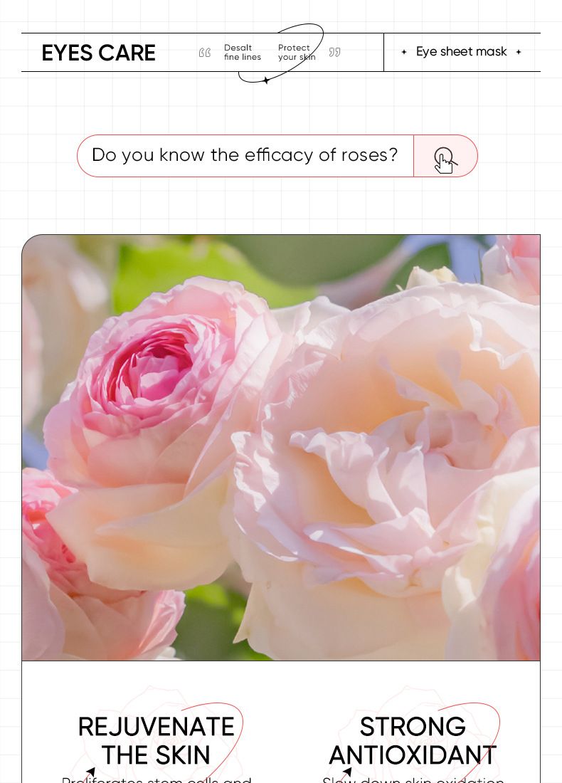 Rose Starry Sky Eye Mask Hydrating Eye Care Eye Mask