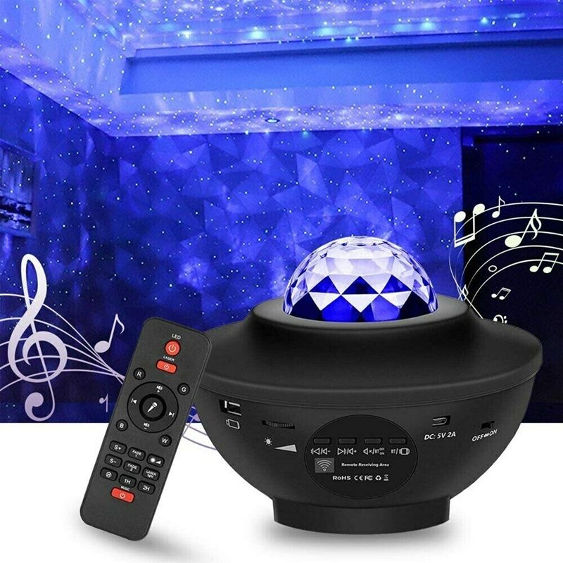 Bluetooth Music LED Star Starry Sky Projector Night Light Galaxy Starry Night Light For Kids Room Bedroom