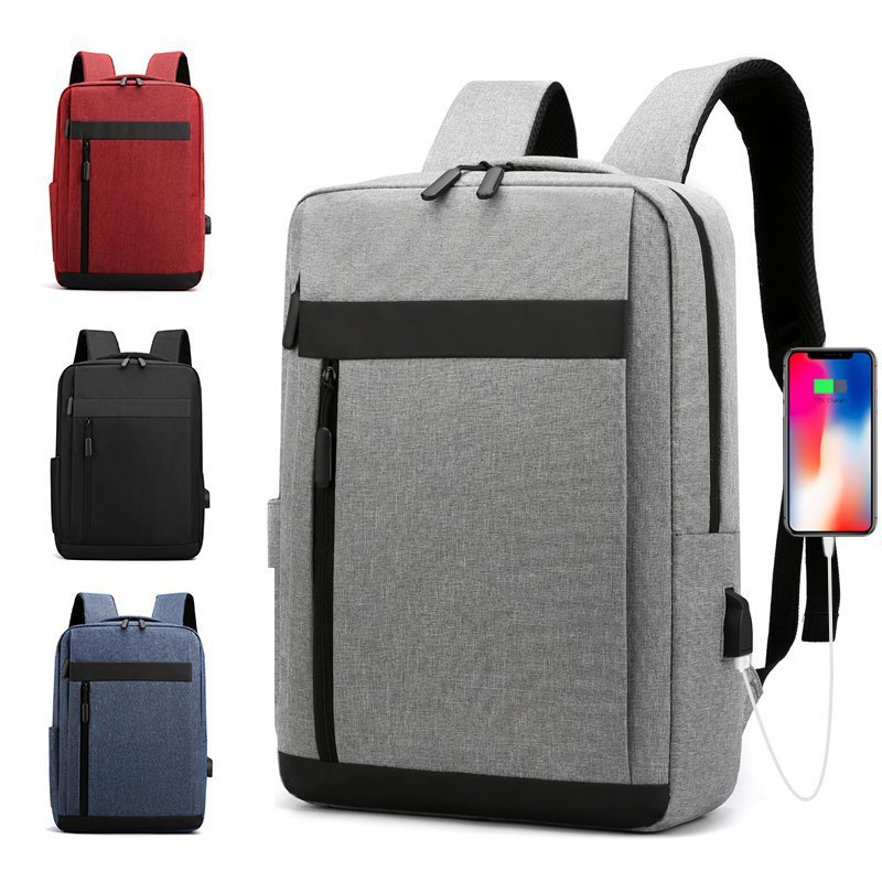 1121 Unisex Travel Casual USB Charger Laptop Bag Smart USB Port Backpack