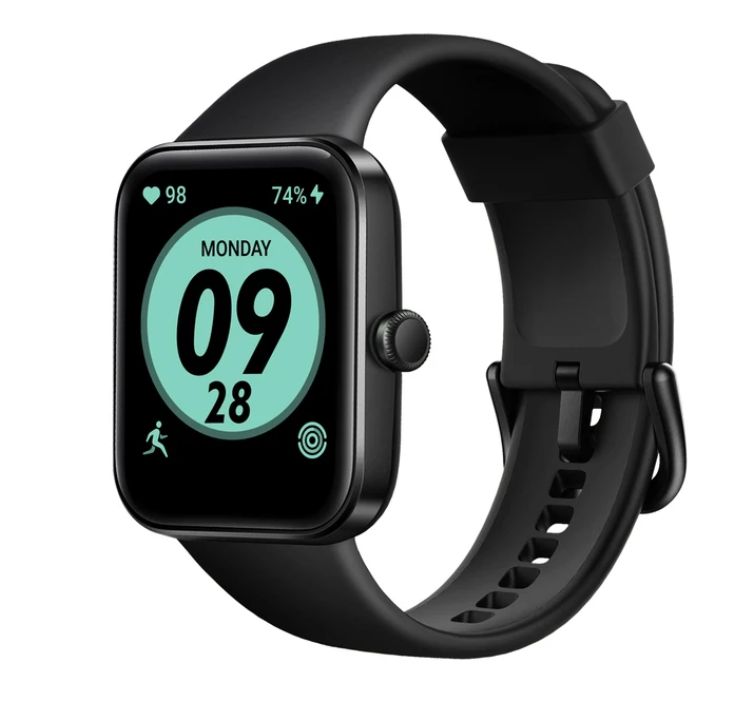 Remax Smart Watch ID207 - 1.96 Inch Colorful AMOLED Curved Surface Full Fit Touch Screen, Compatible With iPhone (IOS) & Android Make/Receive Calls, Heart Rate, Sleep Tracking, Sport Modes 