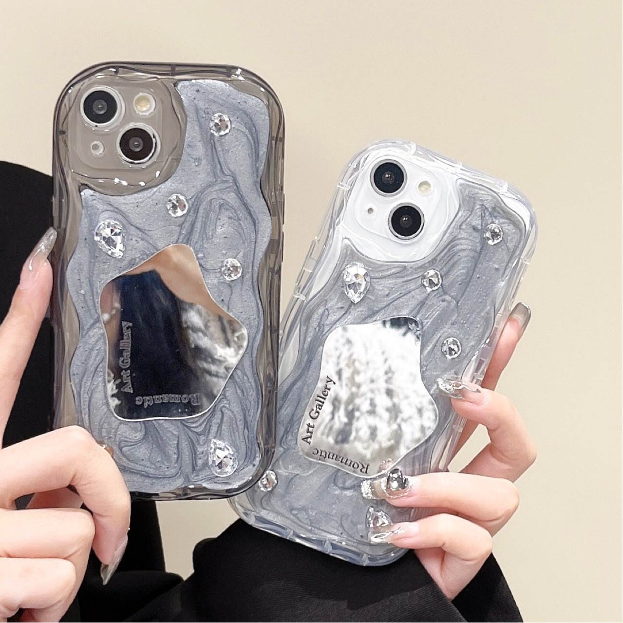 Silver Shell Anti-fall Mobile Phone Case For iPhone
