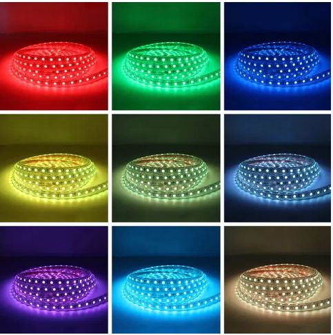 10M 220V LED Strip IP67 Waterproof Cuttable 120leds/m 2835 Flexible LED Light Lamp RGB Multi Colors Change