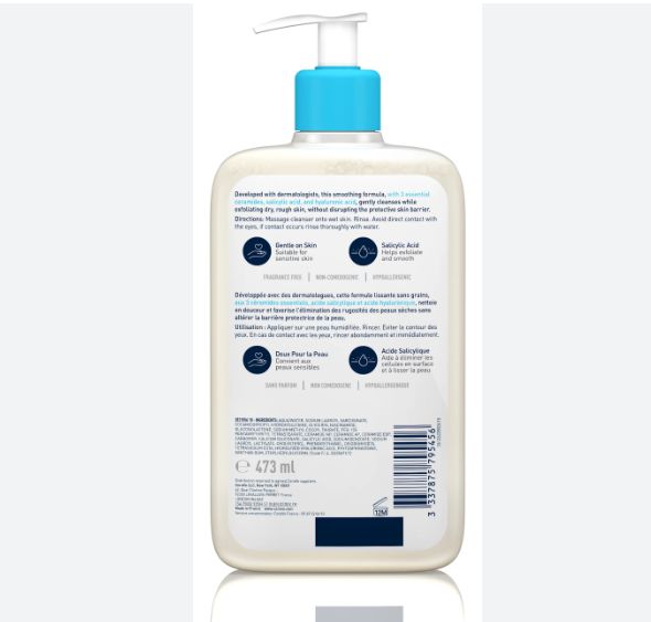 Cera Ve 473ML Body Moisturizing Lotion Face Blemish Control Cleanser SA Smoothing Cleanser and  Hydrating Cleanser