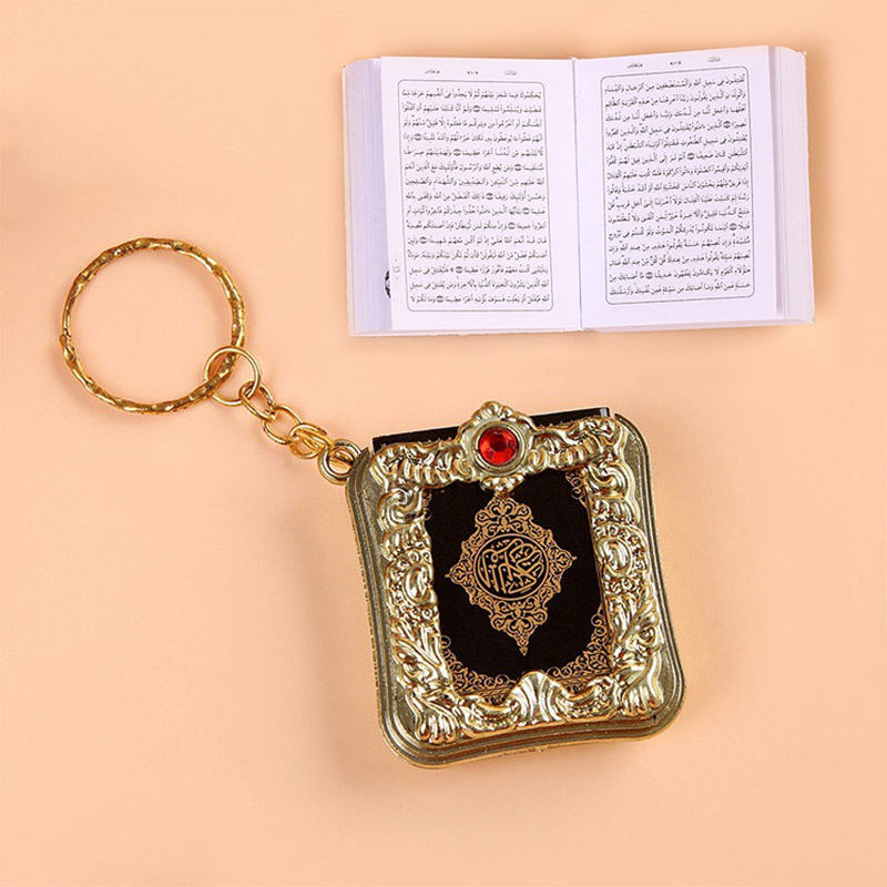 Arabic real Quran Keychain Eid Mubarak mascot Muslim Party Event Memorial gift for Guests