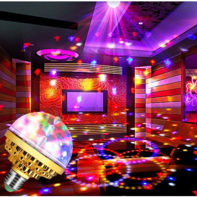 LED Rainbow Magic Ball Light, Stage Light, Rotating Light, Mini Laser Flash Light, Rotating Crystal Light CRRSHOP Atmosphere Lamp Night Light free shipping