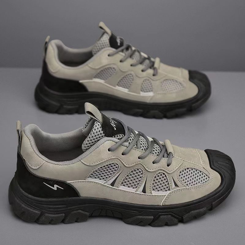 2024 New anti-slip wear-resistant labor protection shoes outdoor breathable walking men's shoes LM-006
