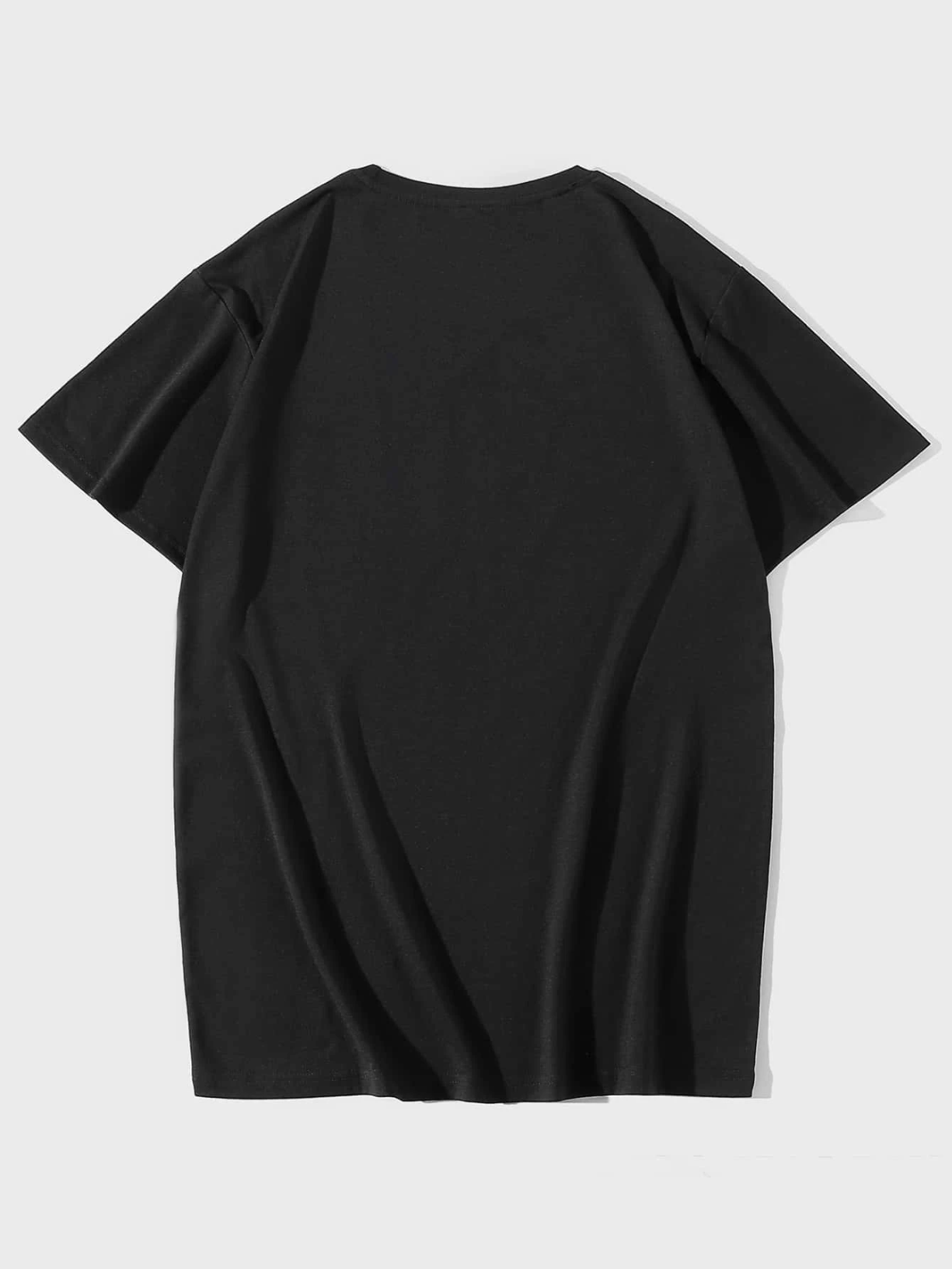DX088#  Men Letter & Lightning Print Tee T-Shirt