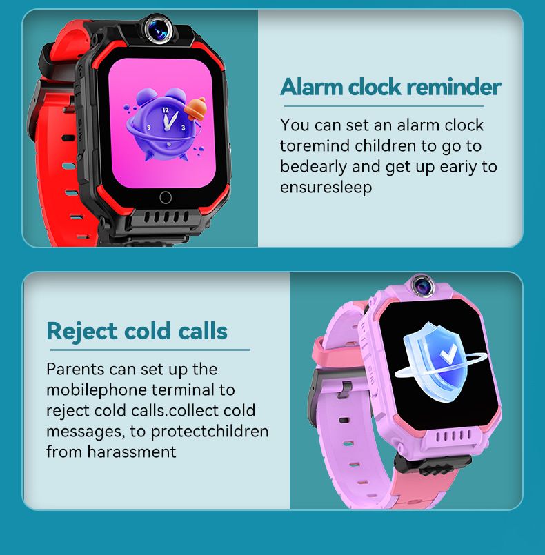 Kids Smartwatch GPS Tracker + Video / Voice Chat | SOS Button | 