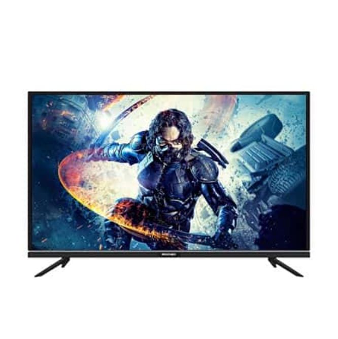Mooved 43-inch Digital Satellite TV - Model: 43F10 - T2+S2 - With wall bracket - Slim design - High-Definition Display, Immersive Sound, USB 2x, HDMI 3 Connectivity