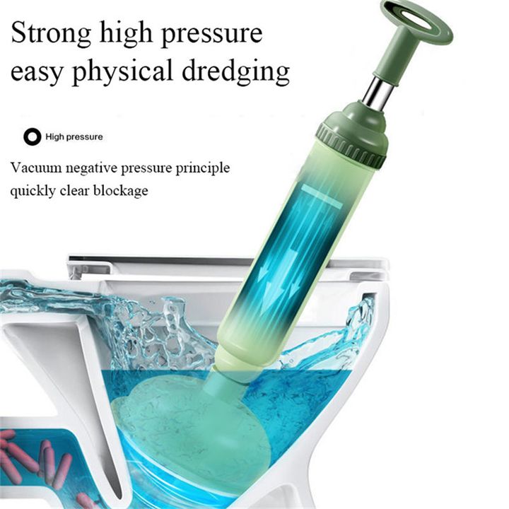 AUMONT Powerful toilet one-shot vacuum pump and dredge, leather pusher, sewer dredging artifact, leather pusher toilet suction device