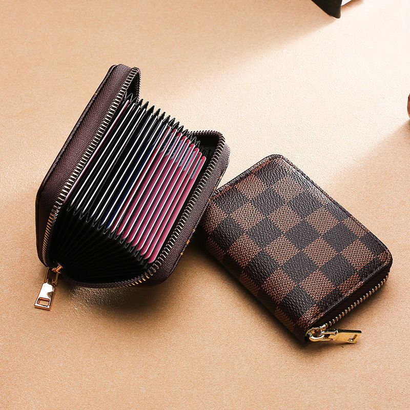 Anti-Demagnetization Card Holder Multi-card Slot Large Capacity Card Case Women's Multi-function Casual Coin Purse
