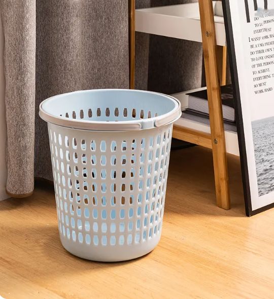 kitchen trash can portable bathroom trash can garbage bin toilet paper basket waste bins for home cleaningBLUE