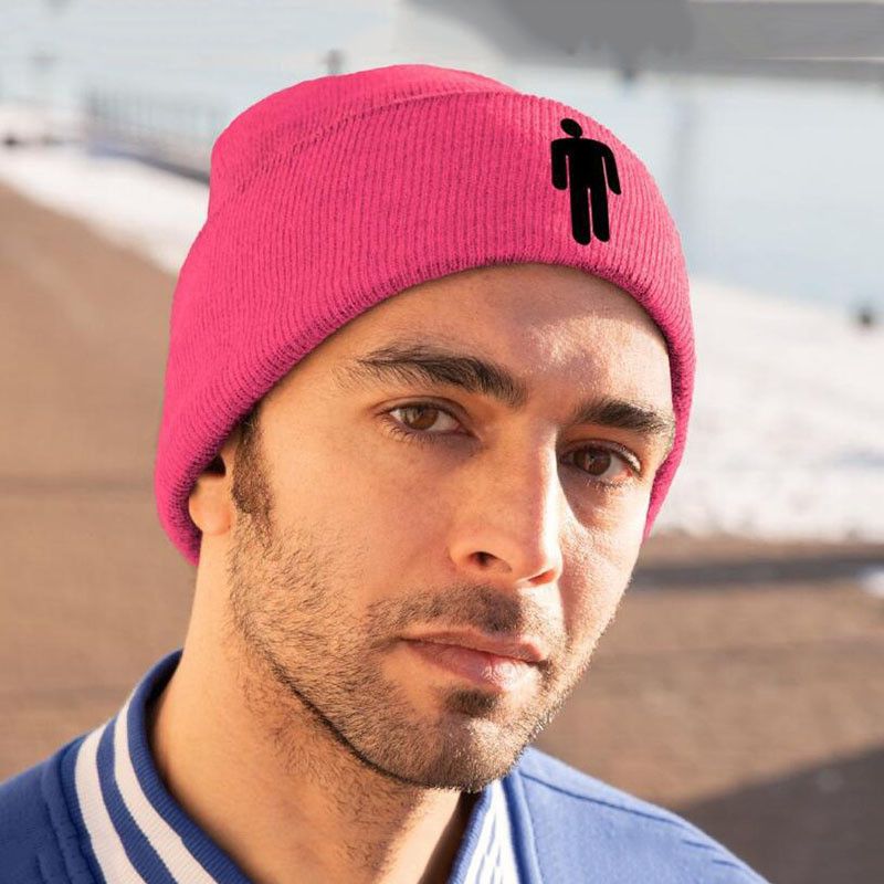 New Creative Autumn and Winter Billie Eilish Knitted Hat Pullover hip-hop Hat Woolen Hat