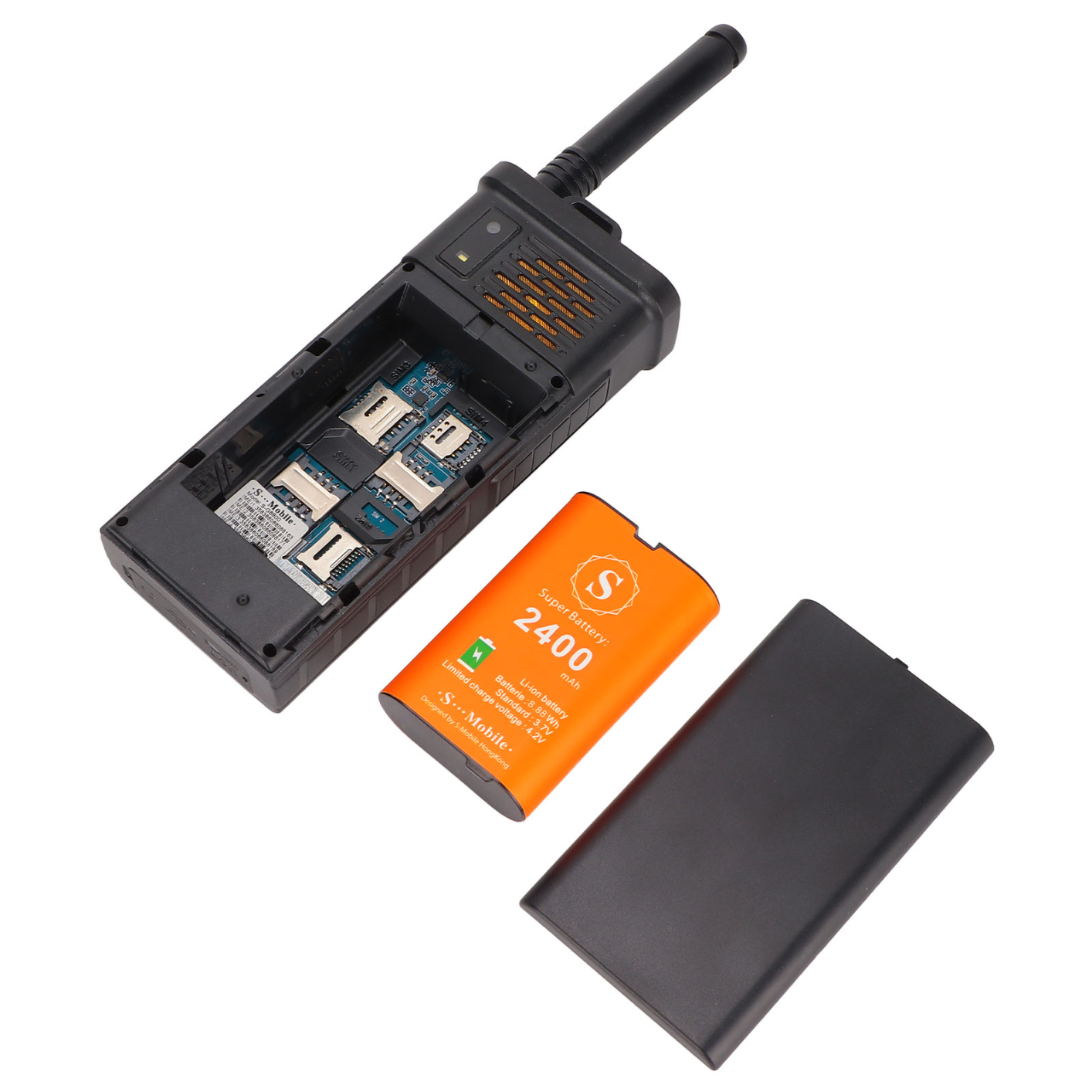 S‑G8800 Mobile Smartphone Unlocked Cell Phone 2G Retro Phone 4 SIM Card Large Button 2400mAh Capacity for Senior