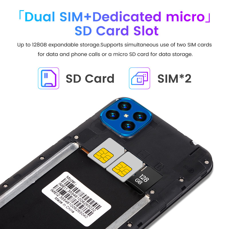 I12pro Smartphone 6.7Inch Full screen 12GB RAM+512GB ROM Dual Sim Dual Standby Face Recognition Mobile Phone