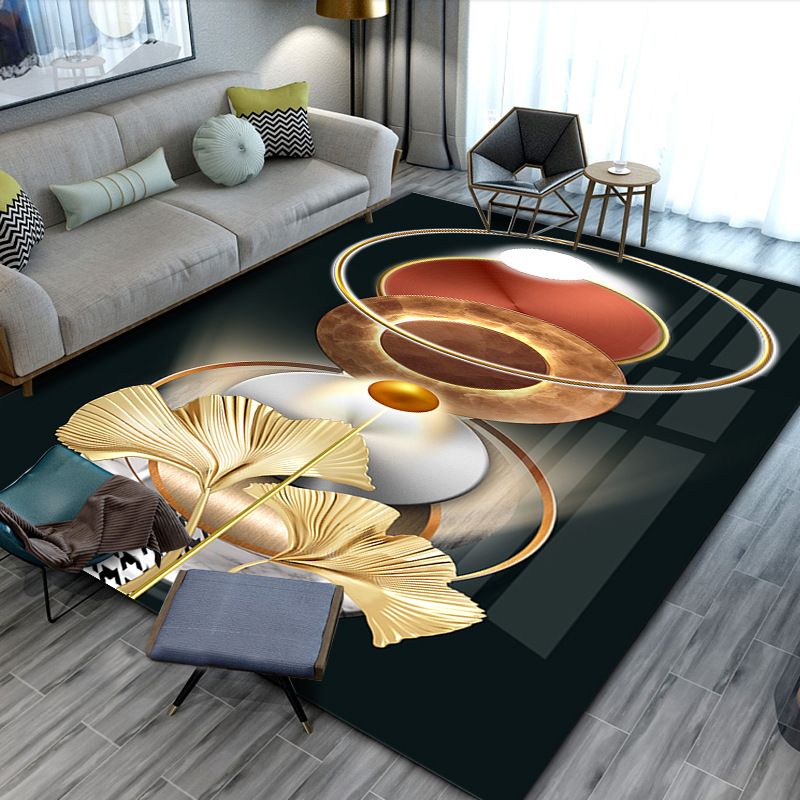 Modern Concise Style Carpet ,Non slip bottom,easy to clean floor mat ,3D printed crystal velvet carpet