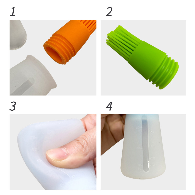 Pastry is Applied, Silica Gel Edible Oil Brush, Small Butter Sauce Package, Suitable for Barbecue and Baking 