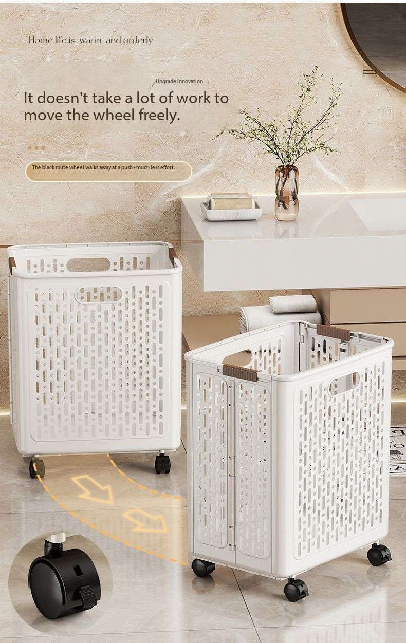 Dirty laundry basket with high aesthetic value, suitable for household use with large capacity and foldable bathroom and toilet storage basket