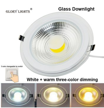 Glory Light Round Recessed mounted 25w LED Panel Light Ceiling Light Absorb downlight