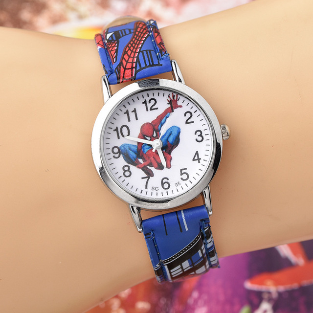 Cartoon Kids Watches 30M Waterproof Cool Pattern Leather Strap Children Wristwatch Boys Babys Gift Montre Enfant 2021