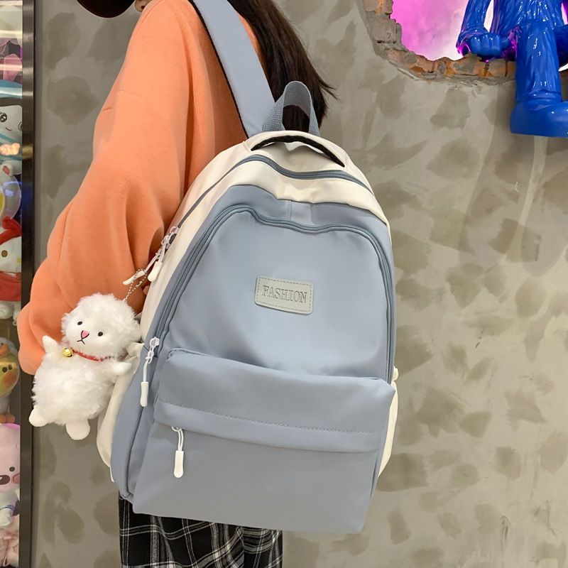 AY-691 Women's Fashion Simple Lightweight Casual Backpack Large Capacity Waterproof Backpack
