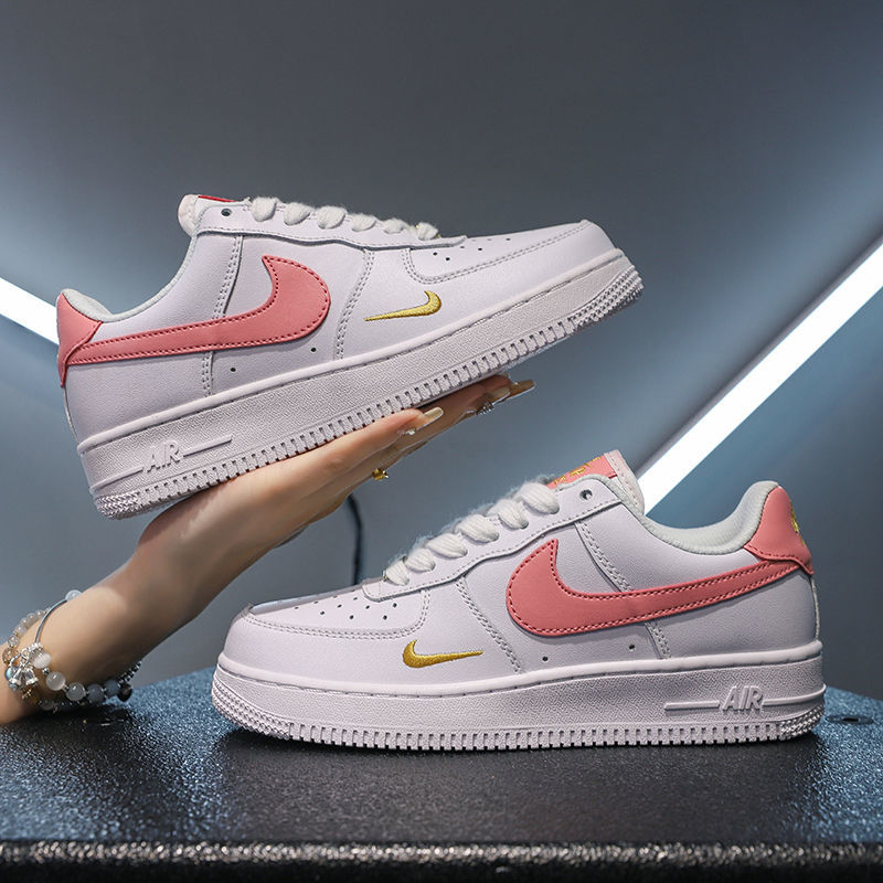 Nike AF1 Air Force One mini gold hook small white shoes male and female INS stars with the same low-top casual sneakers