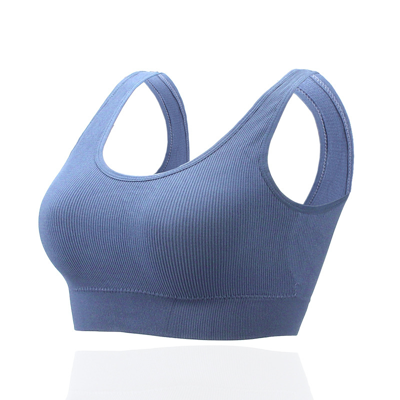 H-230 women's seamless bra knitted solid color vest Rugless girl sports lingerie
