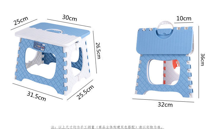 Folding Step Stool for Adults and Kids Holds Up to 300 lbs ,Non-Slip Folding Stools with Portable Handle, Compact Plastic Foldable Step Stool for Bathroom,Bedroom, Kitchen