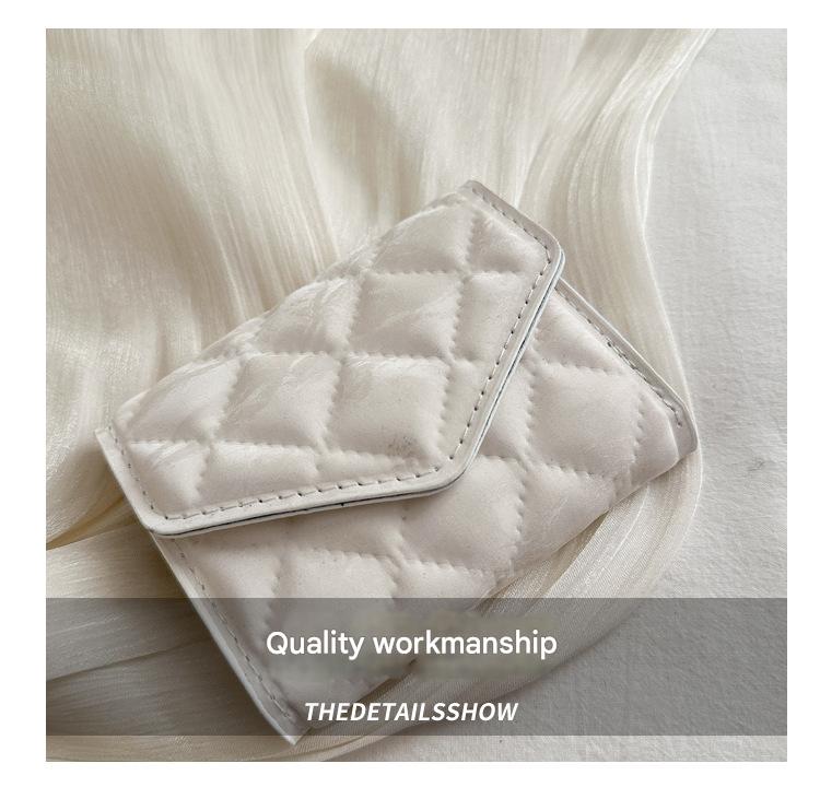 Miss DG 2025 new fashion clutch coin purse girls card bag simple small square bag