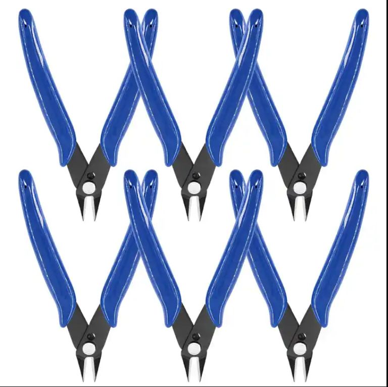 5 Inch Micro Wire Flush Cutters, Precision Plastic Model Flush Cutter Side Cutting Pliers