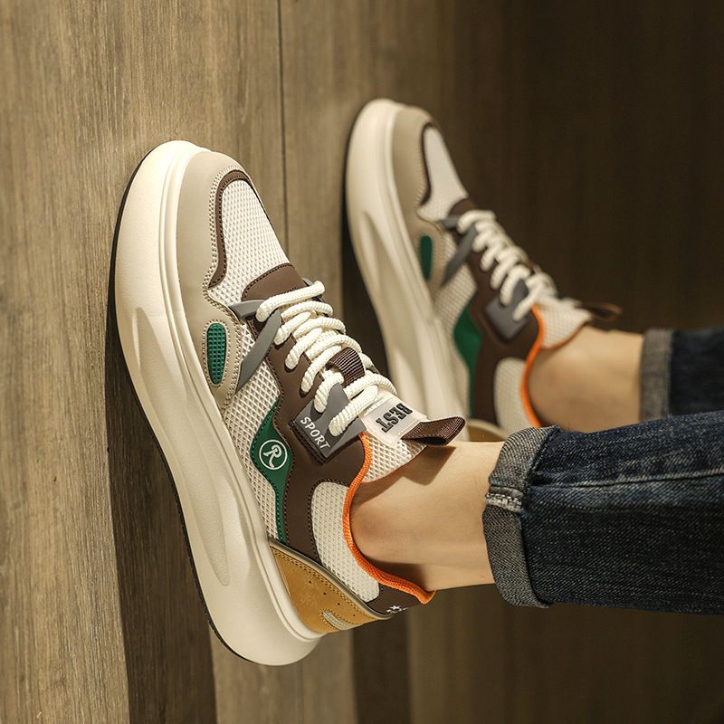 Forrest Gump men's shoes summer breathable junior high school youth net face deodorant net shoes sports casual little white daddy hipster shoes 6533