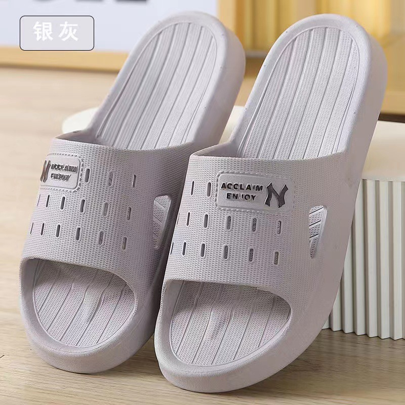 Men's Home Bathroom Non-Slip Slippers Soft Sole Wear-Resistant Thick Sole Slippers