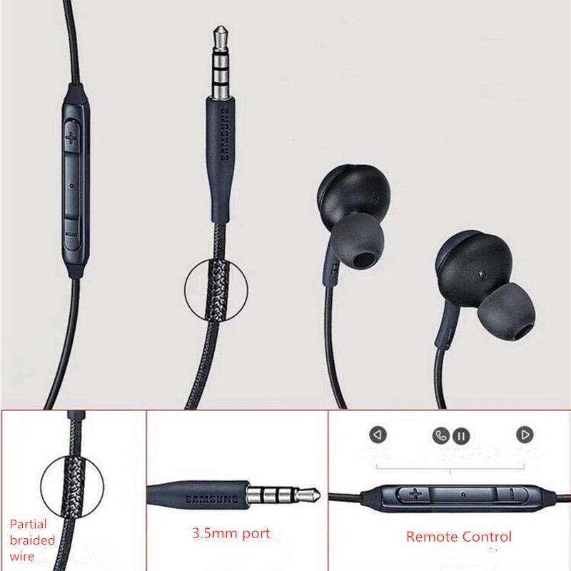 Original Samsung S10 3.5mm Earphones In-ear Wired Mic Volume Control Headset for AKG Galaxy S10E S9