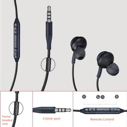 Original Samsung S10 3.5mm Earphones In ear Wired Mic Volume